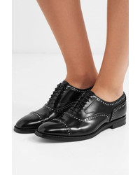 Church's Anna Met Studded Glossed Leather Brogues