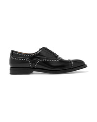 Church's Anna Met Studded Glossed Leather Brogues