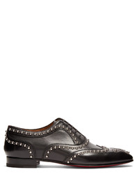 Christian Louboutin Charlie Clou Studded Leather Oxford Shoes