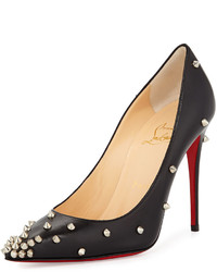Christian Louboutin Degraspike Studded Point Toe Red Sole Pump Black