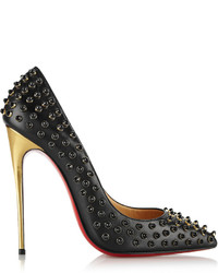 Christian Louboutin Follies Cabo 120 Embellished Leather Pumps
