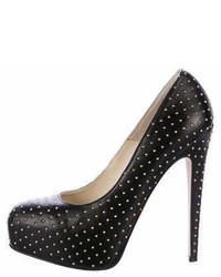 Brian Atwood Leather Studded Pumps