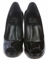 Burberry Patent Leather Studded Pumps