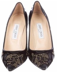 Jimmy Choo Studded Pointed Toe Pumps