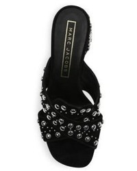 Marc Jacobs Aurora Leather Studded Crisscross Sandals