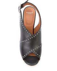 Givenchy Studded Peep Toe Sandals