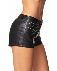 Forever 21 Studded Faux Leather Shorts