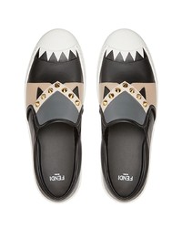 Fendi Studded Slip On Sneakers
