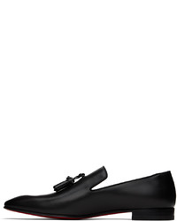 Christian Louboutin Black Dandelion Tassel Loafers