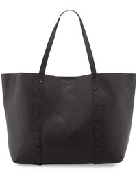 Furla Elle Rock Medium Studded Leather Tote Bag Black