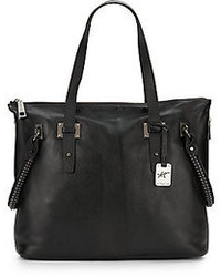 Kenneth Cole Studded Handle Me Leather Tote