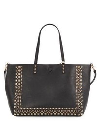 Saks Fifth Avenue Reversible Studded Faux Leather Tote