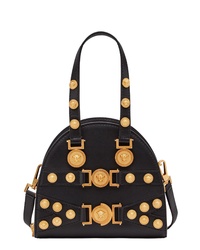 Versace Small Tribute Studded Leather Satchel