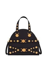 Versace Tribute Studded Leather Satchel