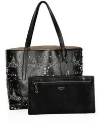 Jimmy Choo Twist East West Star Studded Leather Tote