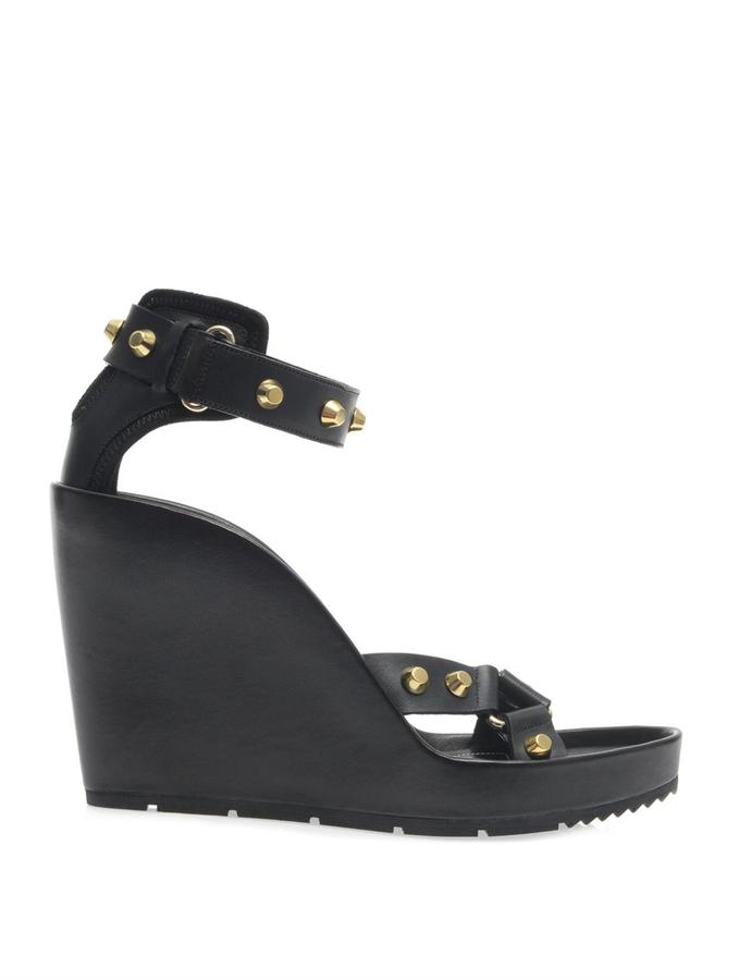 Balenciaga Arena Stud Leather Sandals, $915 | MATCHESFASHION.COM | Lookastic