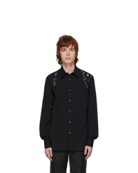 Alexander McQueen Black Studded Shirt