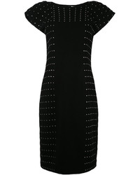 Black Studded Midi Dress