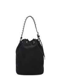 Prada Black Nylon New Vela Bucket Bag
