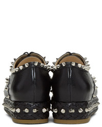 Charlotte Olympia Black Studded Hoxton Oxfords