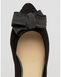 Oasis Studded Bow Ballet Pump