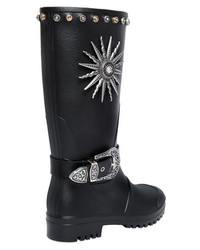 Fausto Puglisi 30mm Studded Rubber Boots