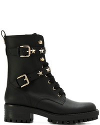 RED Valentino Star Studded Lace Up Boots