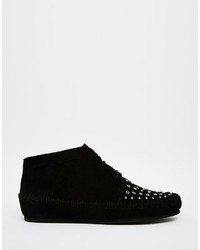 Asos Collection Alberta Suede Studded Ankle Boots