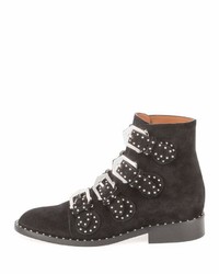 Givenchy Elegant Studded Suede Ankle Boot