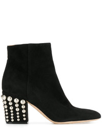 Sergio Rossi Studded Heel Ankle Boots