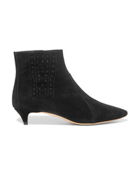 Tod's Studded Suede Ankle Boots