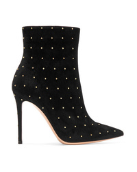 Gianvito Rossi Tyler 100 Studded Suede Ankle Boots