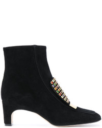 Sergio Rossi Studded Trim Boots