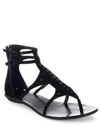 Fayth Studded Suede Sandals