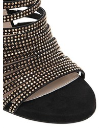 120mm Girl Studded Faux Suede Sandals