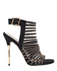 120mm Girl Studded Faux Suede Sandals