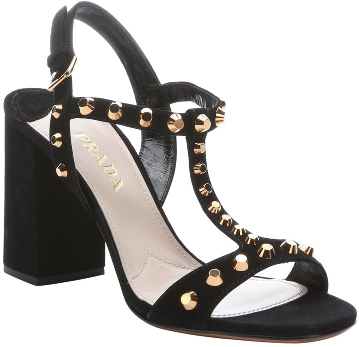 prada studded heels