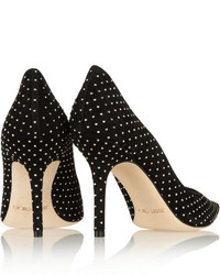 Jimmy Choo Agnes Studded Suede Pumps