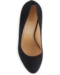 Charlotte Olympia Dolly Studded Suede Platform Pumps
