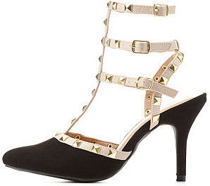 Charlotte Russe Studded Strappy Pointed 