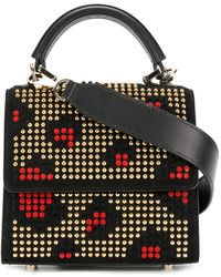 Les Petits Joueurs Fold Over Studded Tote Bag