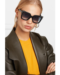 Fendi Studded Square Frame Acetate Sunglasses