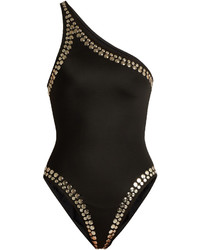 Black Studded Swimsuits for Women | Lookastic