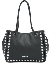 Love Moschino Silver Studded Tote Bag