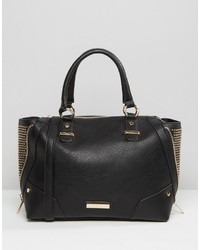 Dune Studded Tote Bag With Zipable Gusset
