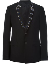 Black Studded Wool Jacket