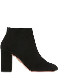 Aquazzura 85mm Down Town Suede Ankle Boots