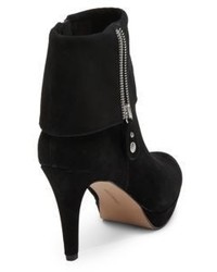 Adrienne Vittadini Poppers Suede Platform Ankle Boots