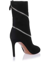 Alaia Alaa Black Suede Zipped Ankle Boot