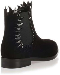 Alaia Alaa Flame Detailed Suede Ankle Boot